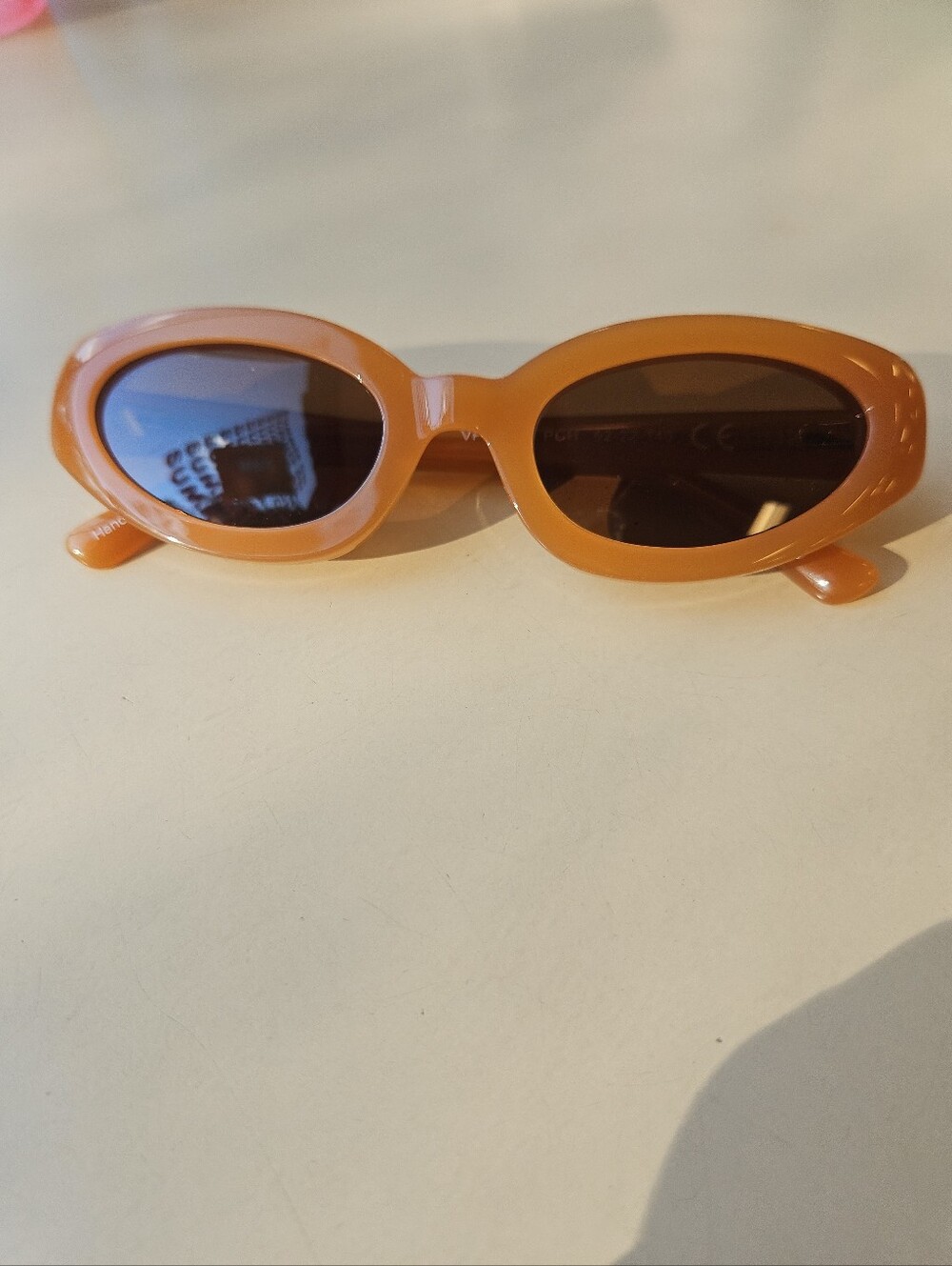 10 Crosby Vpsper Derek Lam Orange Oval Sunglasses